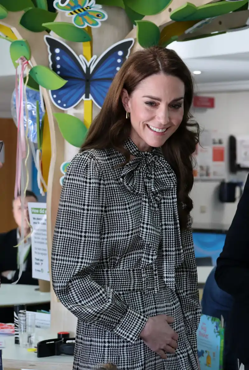 Kate Middleton, en un hospital de Gales.