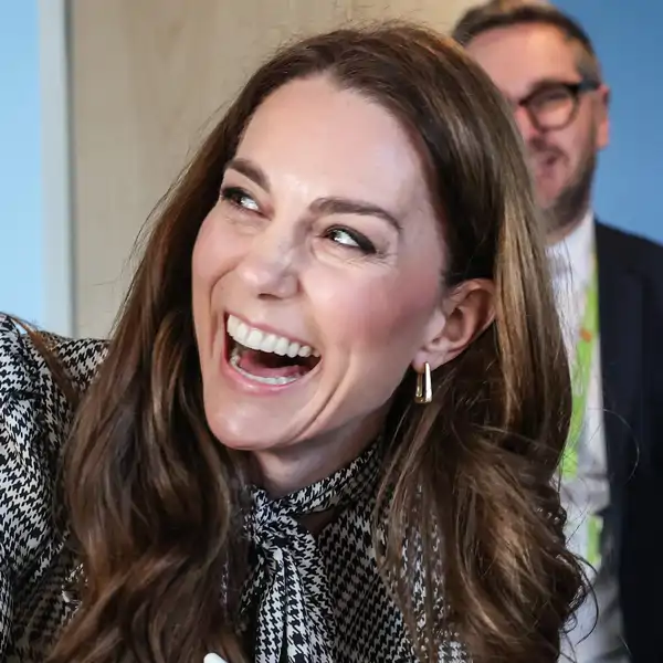 Kate Middleton muy sonriente