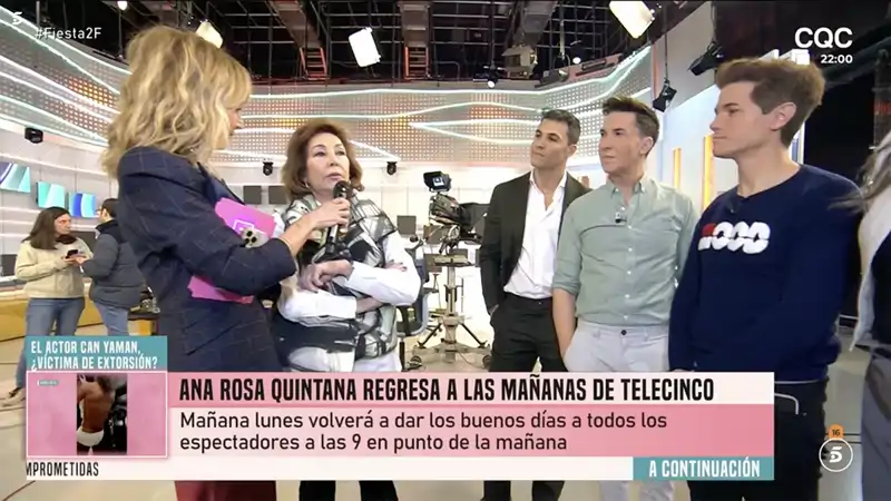 Ana Rosa Quintana en el plató de 'El Programa de Ana Rosa'