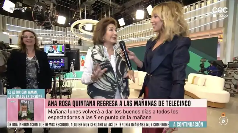 Ana Rosa Quintana junto a Emma García