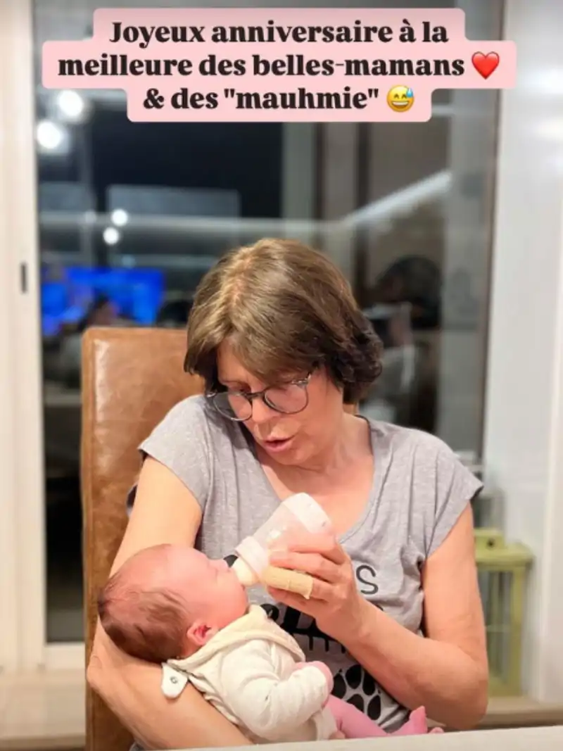 Estefanía de Mónaco con su segunda nieta, Costanza
