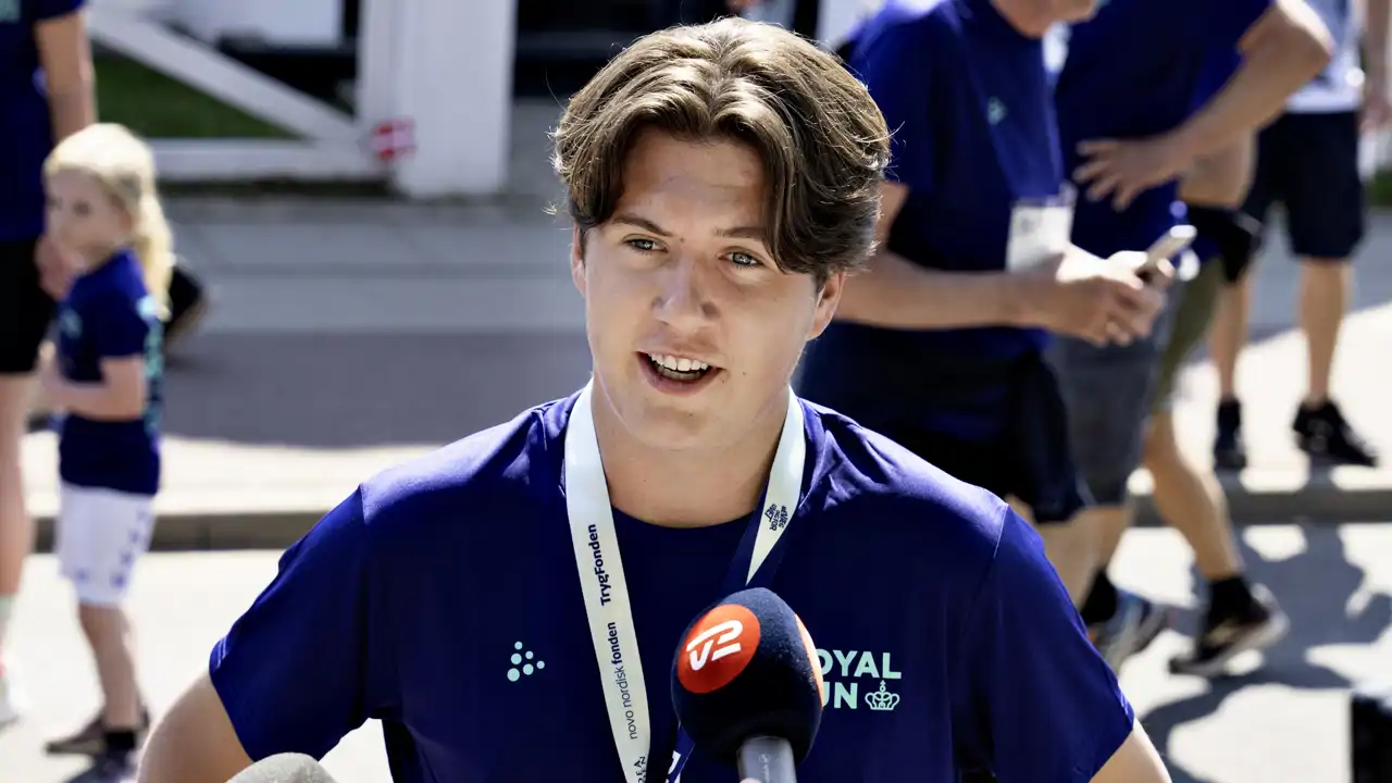 Christian de Dinamarca tras correr una maratón
