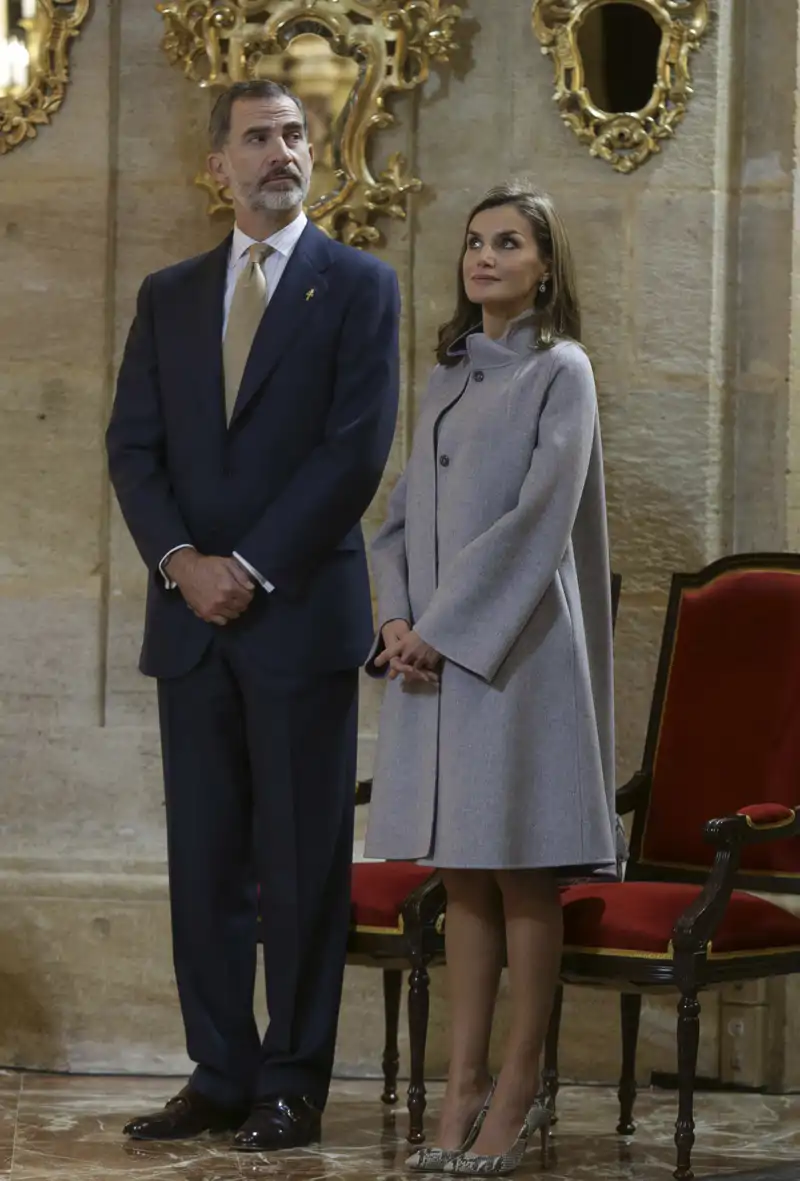 El abrigo de la Reina Letizia en su visita a Caravaca de la Cruz en 2017 