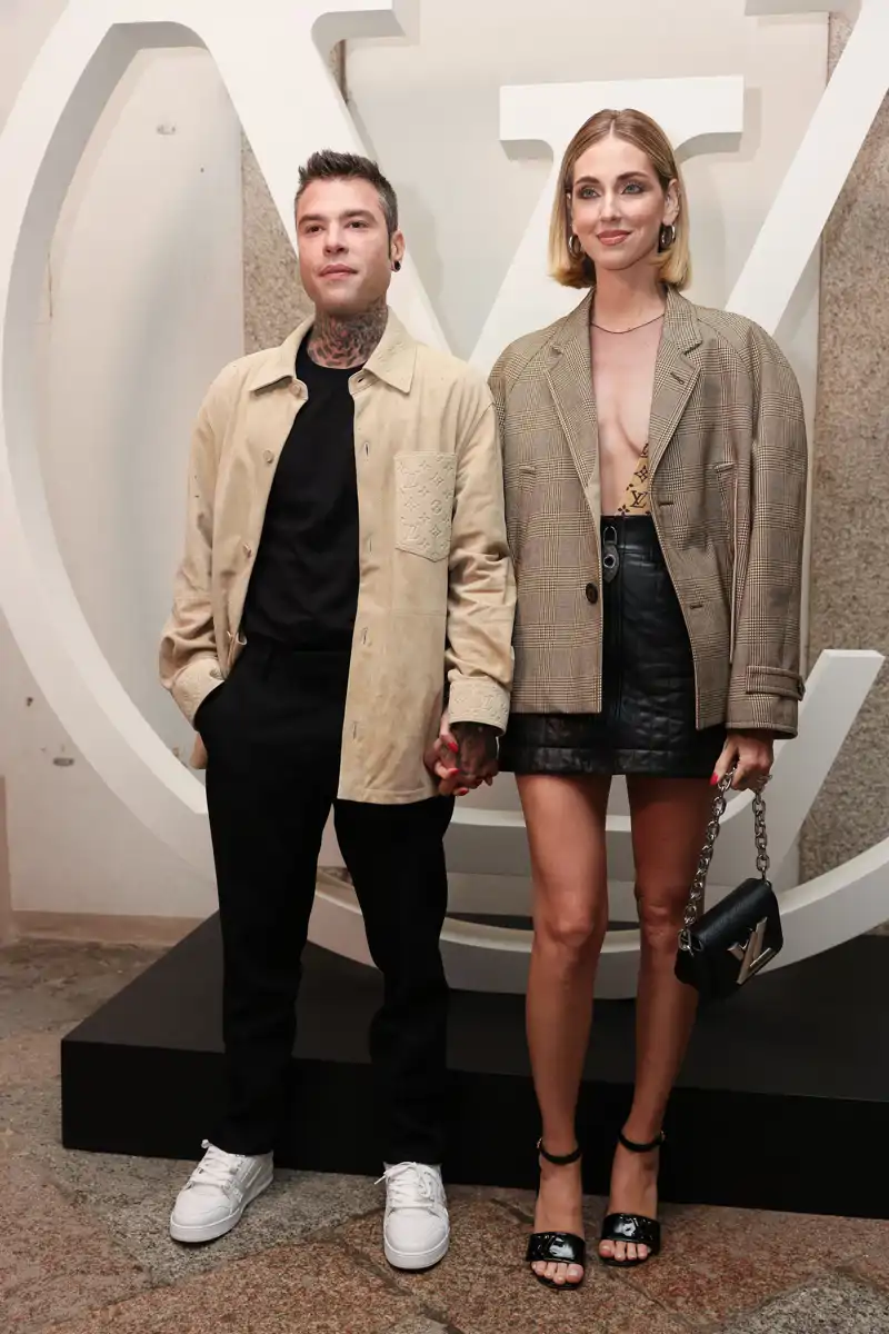 Chiara Ferragni y Fedez en un evento de Louis Vuitton