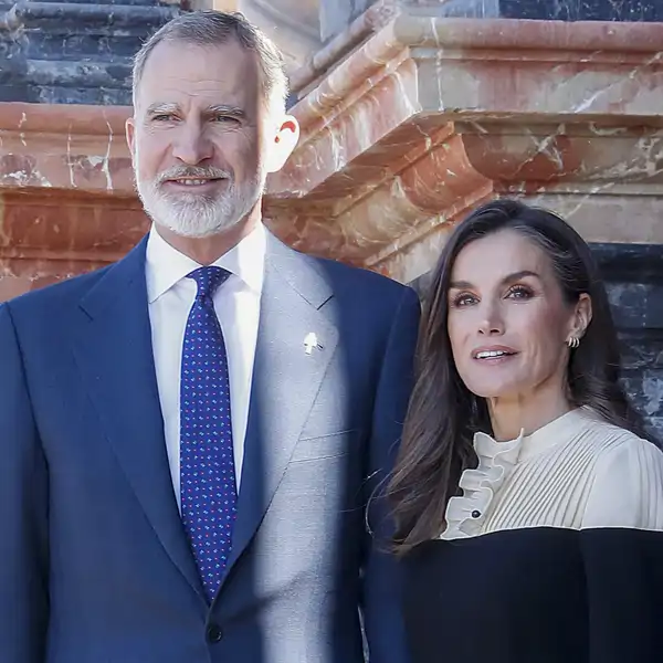 Felipe y Letizia durante una visita a Caravaca de la Cruz, Murcia