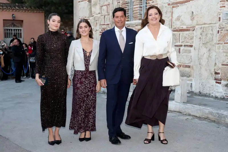 La princesa Alexia de Grecia en la boda de su hermano, Nicolás de Grecia.