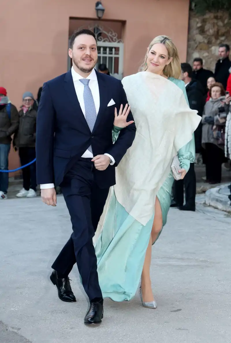 Teodora de Grecia, en la boda de Nicolás de Grecia.