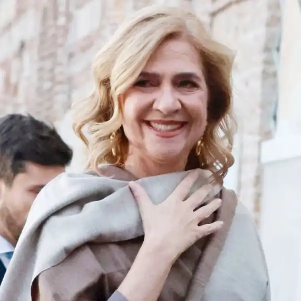 La infanta Cristina en la boda de su primo. 