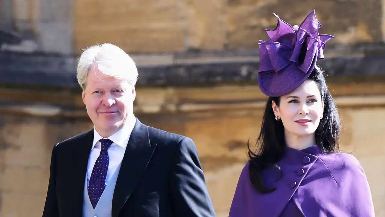 Charles Spencer y su mujer Karen en la boda del Príncipe Harry y Meghan Markle