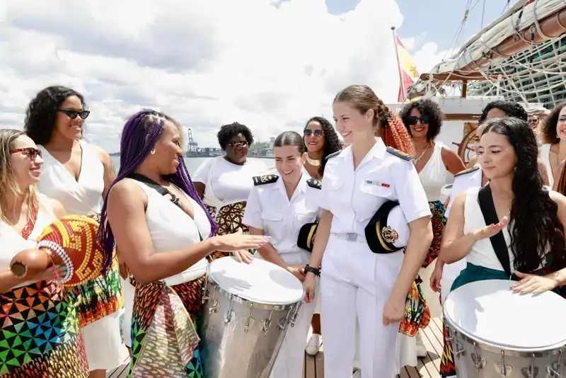 La Princesa Leonor atraca en Brasil