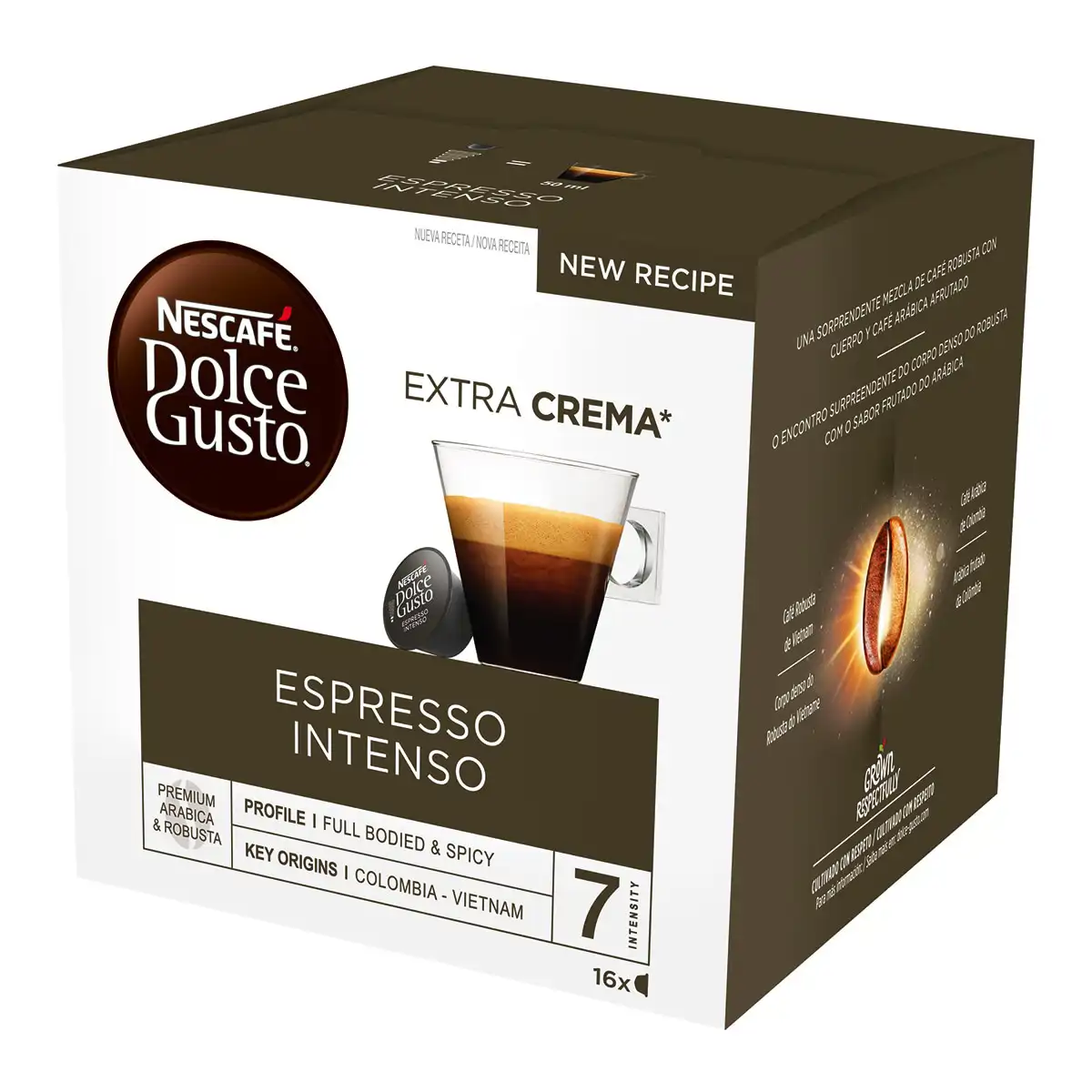 Pack x96 cápsulas Nescafé Dolce Gusto intenso