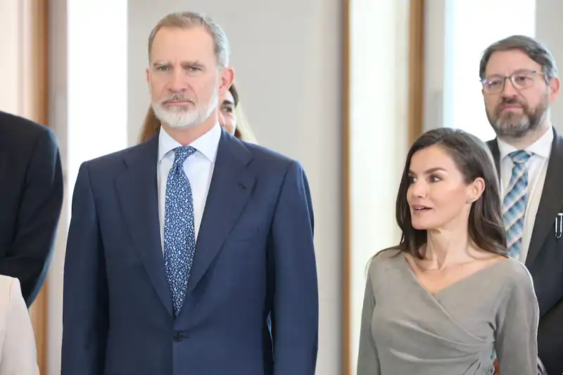 Los Reyes, Felipe y Letizia, en su último acto público. 