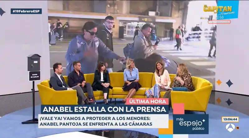 Los colaboradores debaten en 'Espejo Público' sobre Anabel Pantoja.