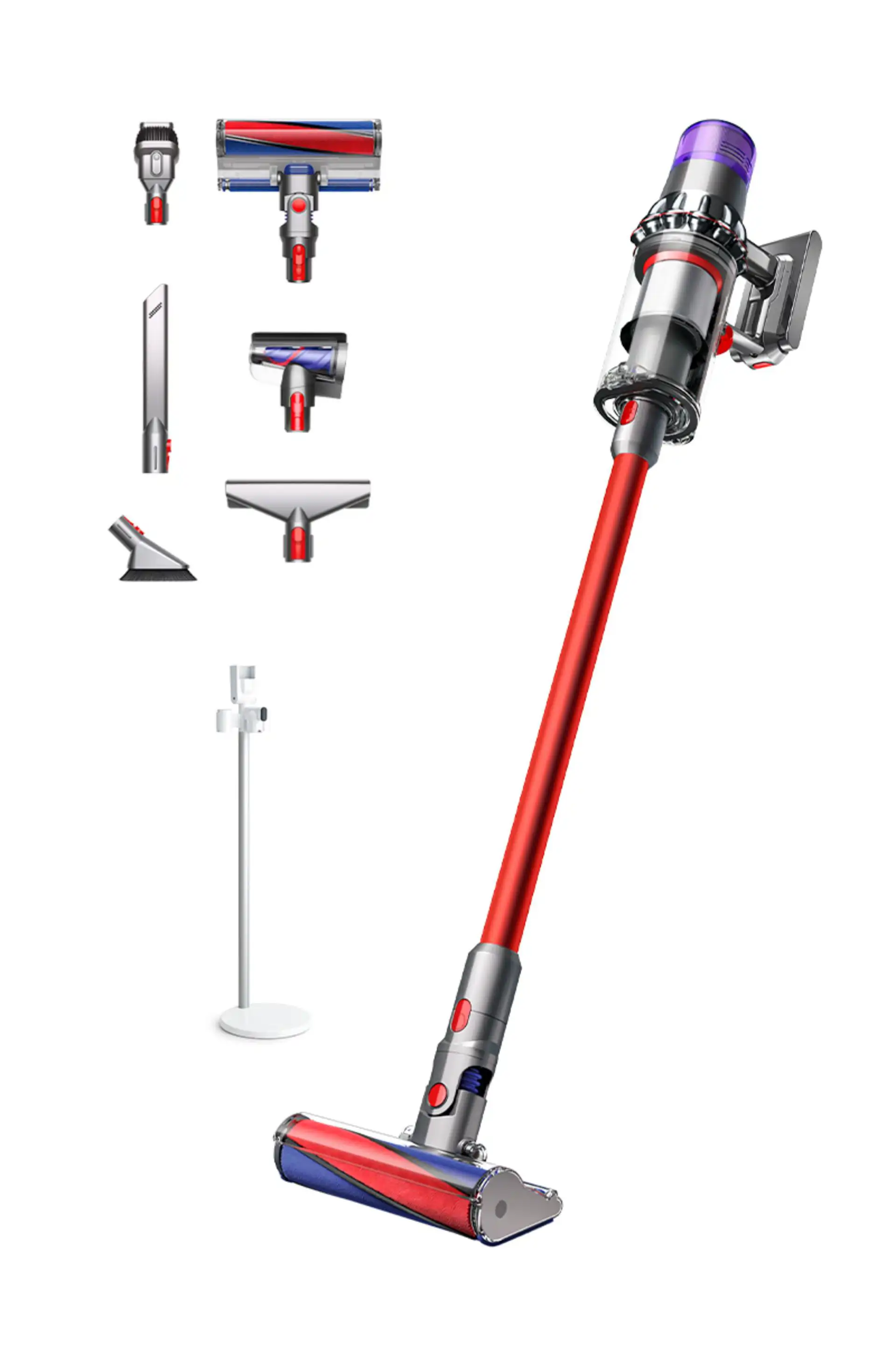 Dyson V11 Fluffy (Níquel/Rojo)