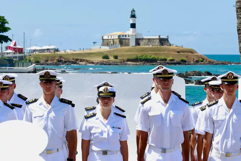 La princesa Leonor, durante un acto en Salvador de bahía.