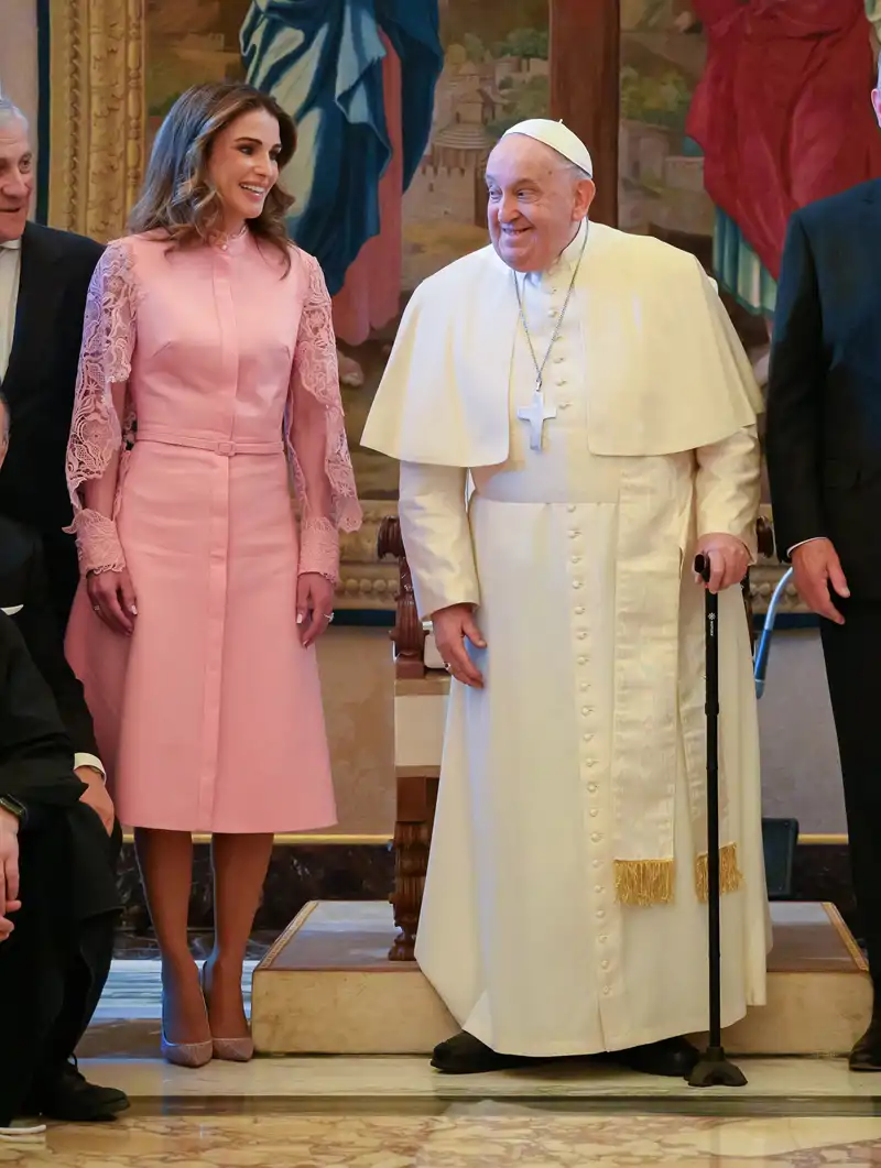 El Papa Francisco recibe a Rania de Jordania