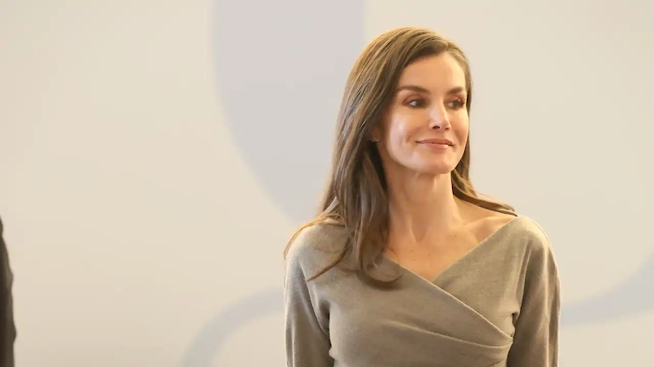 La Reina Letizia durante un acto en la Galerías de las Colecciones Reales 