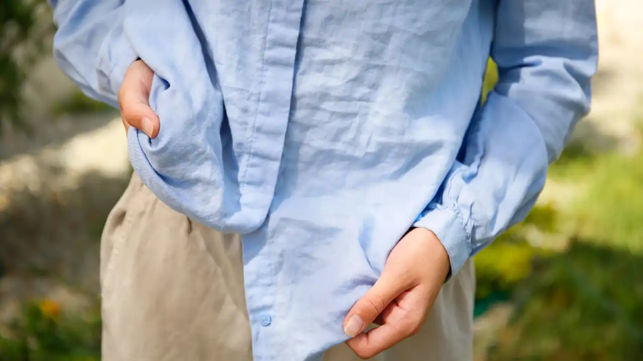 Camisa con arrugas