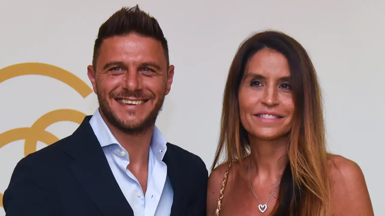 Joaquín Sánchez y Susana Saborido en un photocall