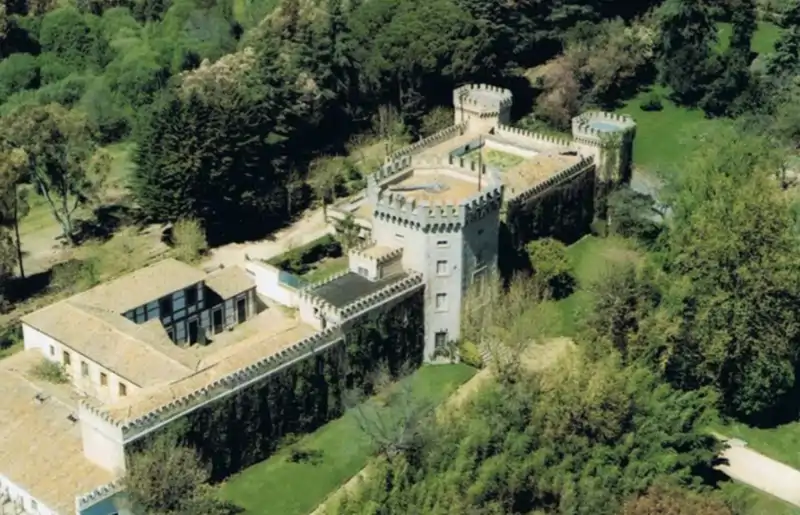 Vista aérea del palacio El Rincón