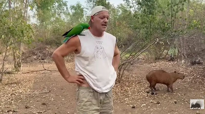 Frank Cuesta, en su santuario de Tailandia.