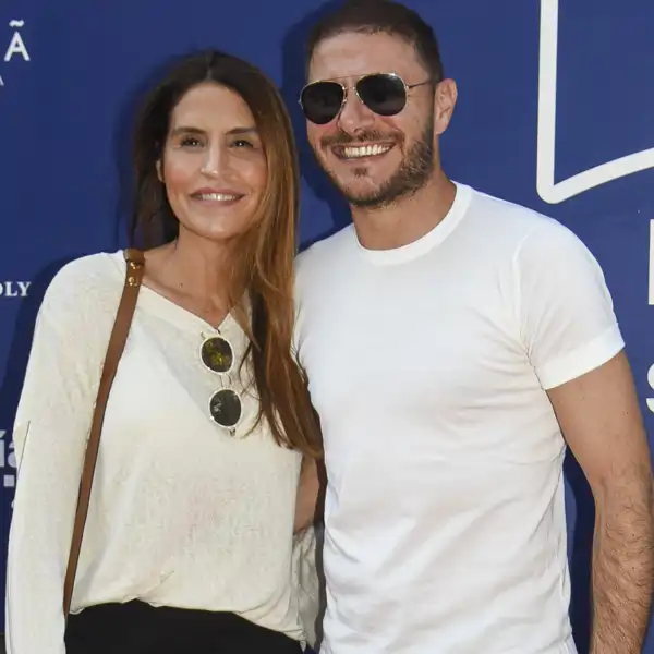 Joaquín Sánchez y su mujer, Susana Saborido, en un photocall. 