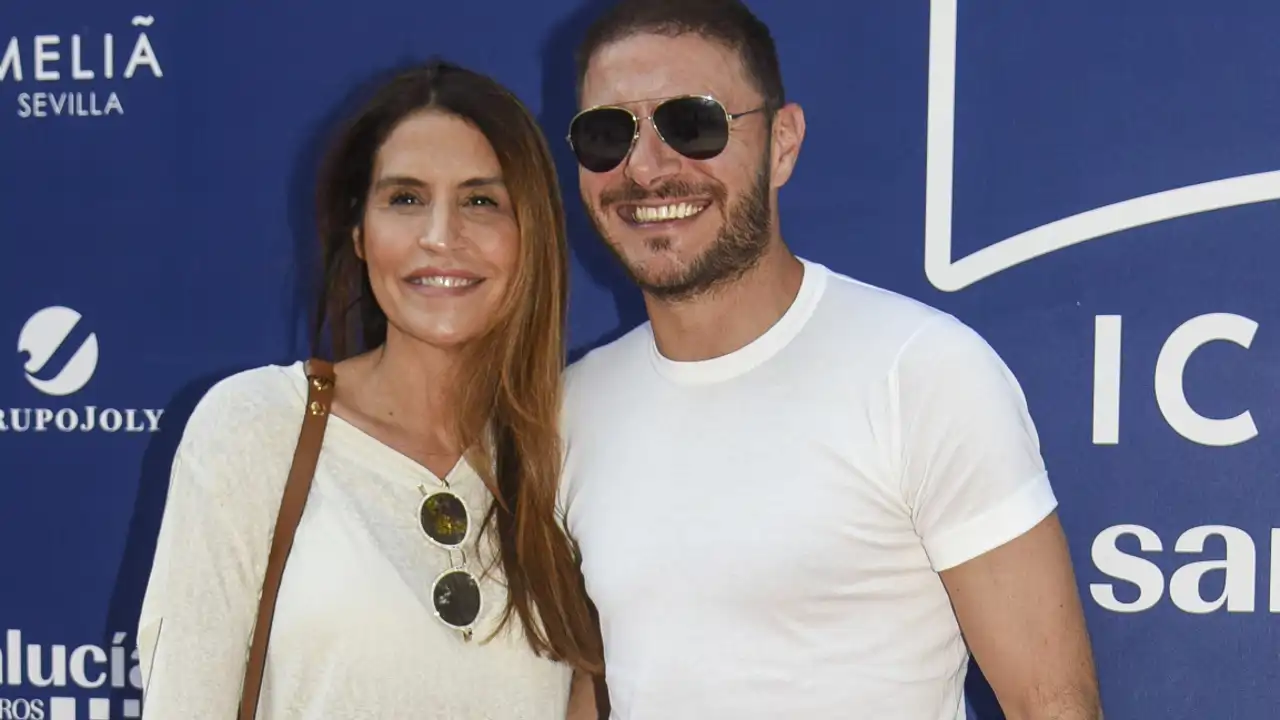 Joaquín Sánchez y Susana Saborido, en un photocall. 