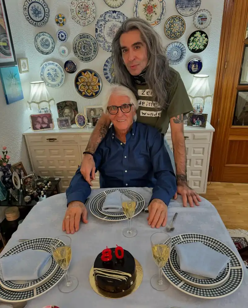 Mario Vaquerizo y su padre