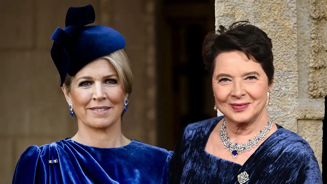 Máxima de Holanda apuesta por el 'blue velvet' que Isabella Rossellini rescató en los Oscar ¿Tendencia a la vista?