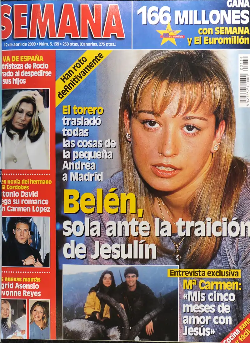 Portada de SEMANA sobre la crisis sentimental de Belén y Jesulín