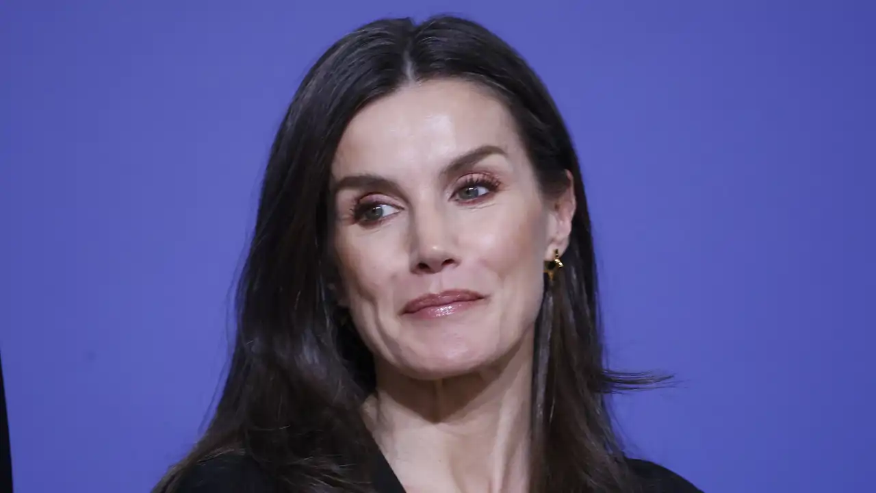 La Reina Letizia con rostro un tanto serio