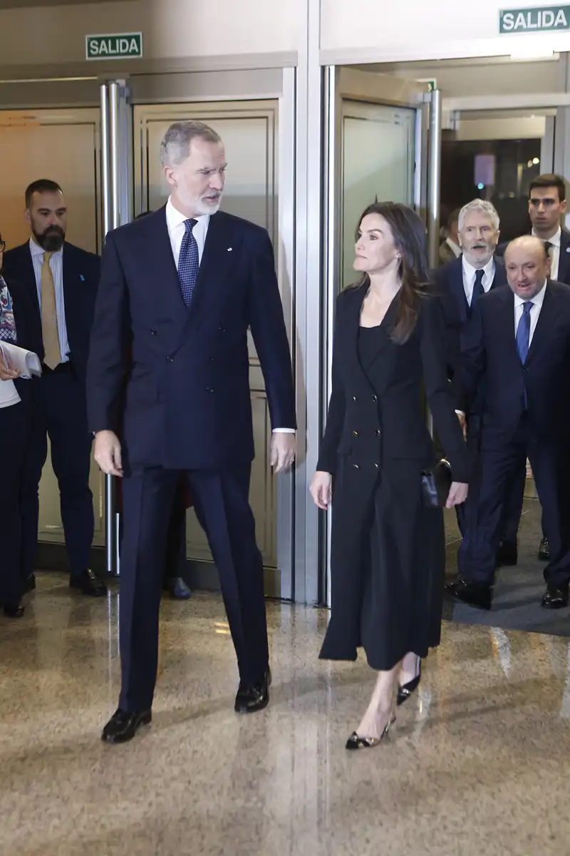 Los Reyes de España en su llegada al Auditorio Nacional de Música