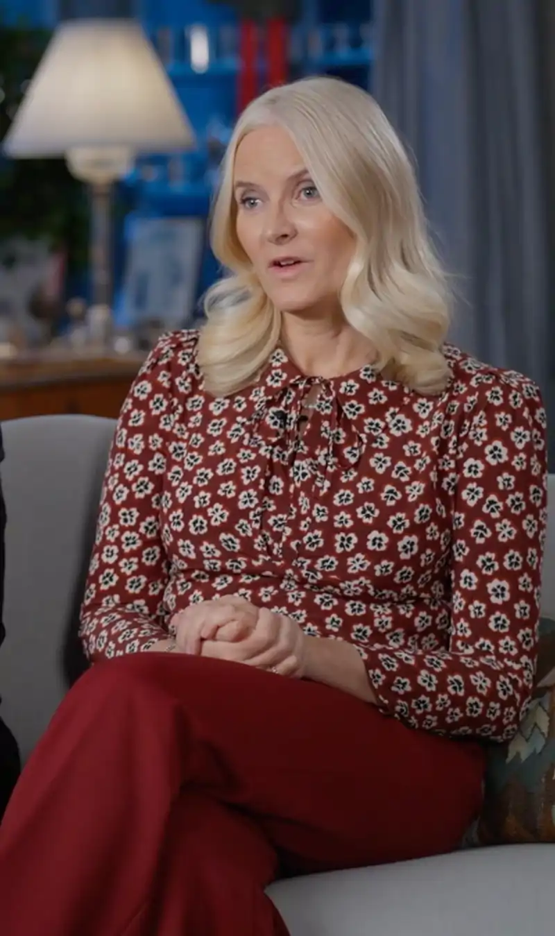 Mette Marit durante la entrevista