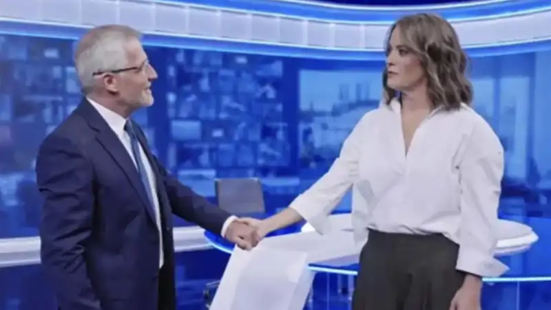 María Casado y David Cantero en los Informativos