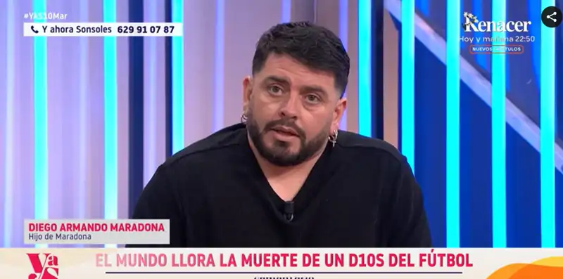 Diego Maradona Jr., hijo de Maradona