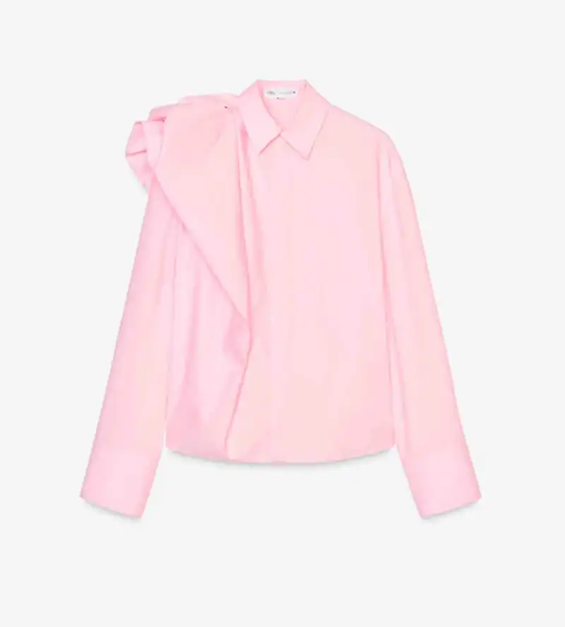 camisa rosa de Zara