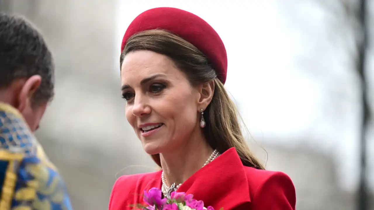 Kate Middleton, en su última aparición pública en la abadía de Westminster. 