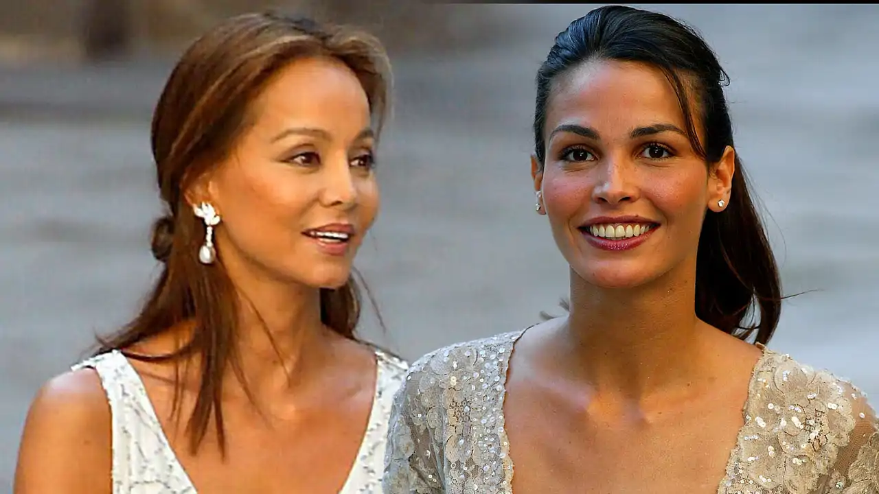 Isabel Preysler e Inés Sastre en la boda de Ana Aznar