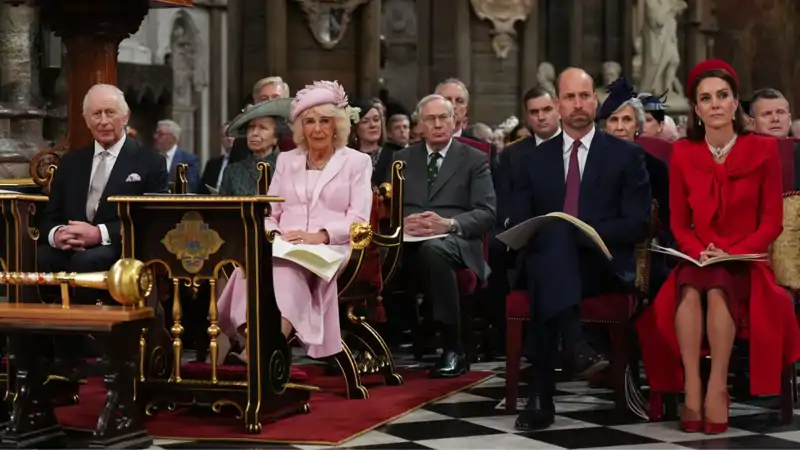 La familia real en el Día de la Commonwealth. 