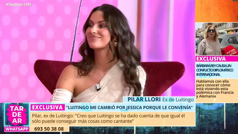 Pilar Llori, ex de Luitingo, en 'TardeAR'. 