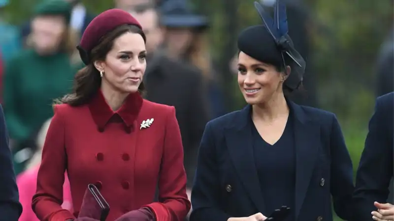 Kate y Meghan Markle en 2018.