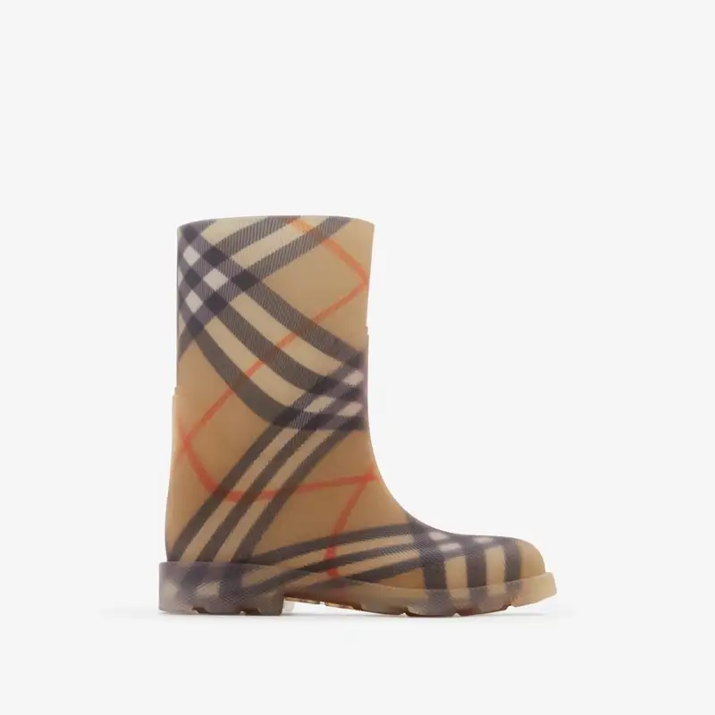 Botas altas Marsh en goma Check de Burberry 290 euros 