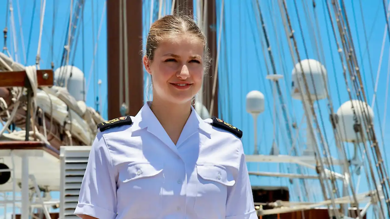 La Princesa Leonor llegando a Brasil.