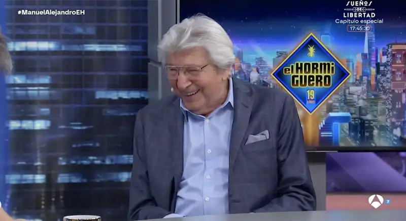 Manuel Alejandro, muy sonriente en 'El Hormiguero'