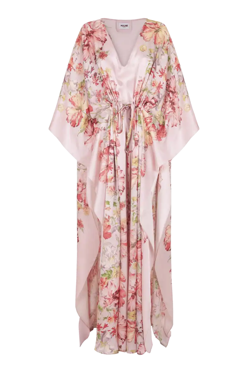 Pink Floral Kaftan Colección Mar Flores x Malne 950 euros