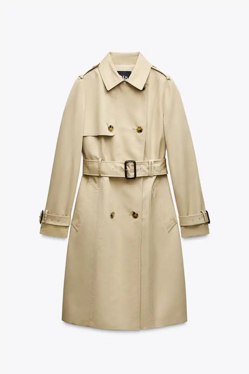 Trench water repellent de Zara 79,95 euros