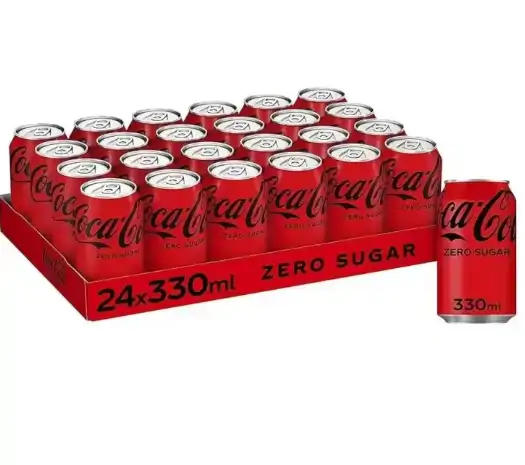 24 latas de Coca Cola Zero