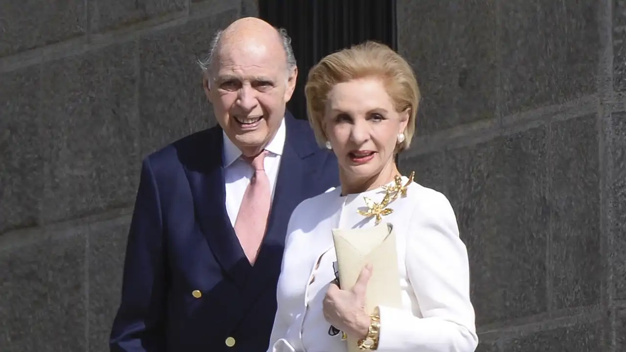 Carolina Herrera y su marido