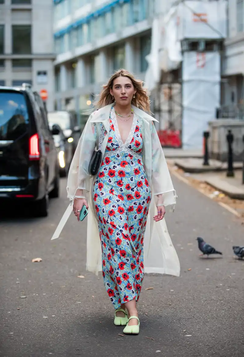 look vestido de flores