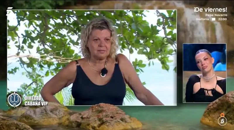 Terelu se emociona en Supervivientes